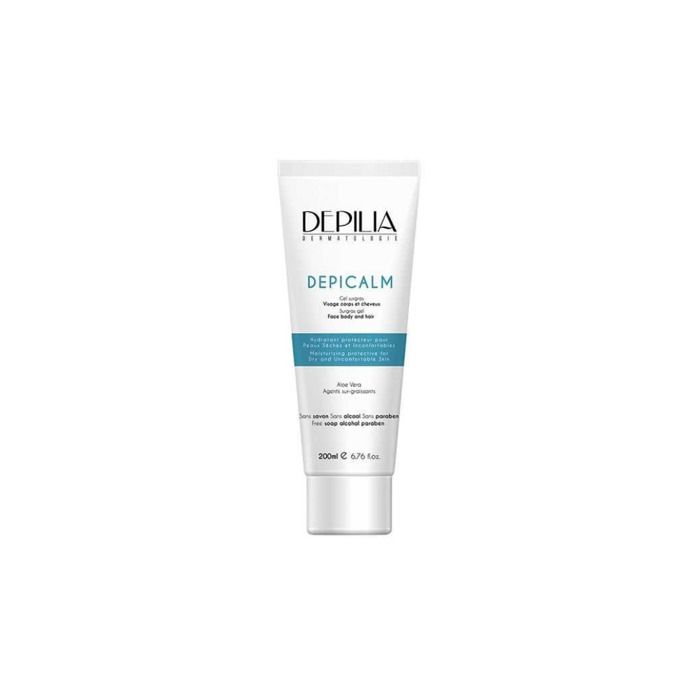 Gel nettoyant surgras - DEPILIA - Depicalm - 200ml - Hypoallergénique - Peaux très sèches