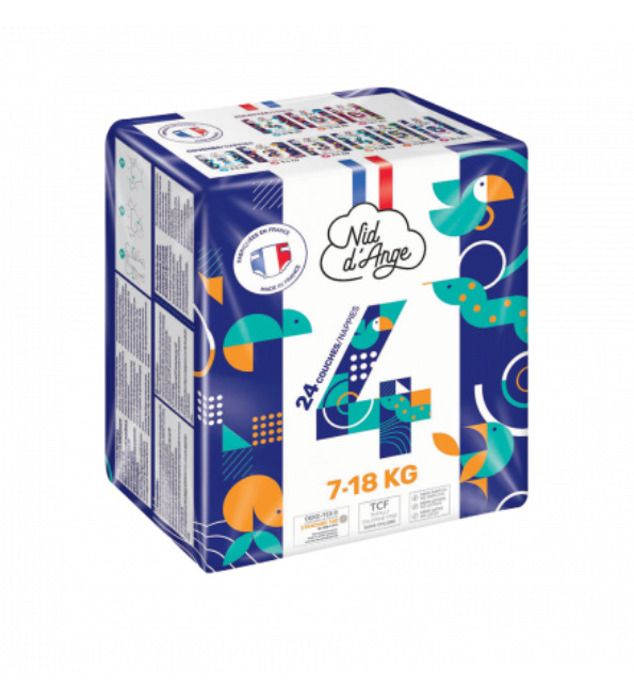 Nid d'ange Couche Taille 4 7/18kg 24 Pieces