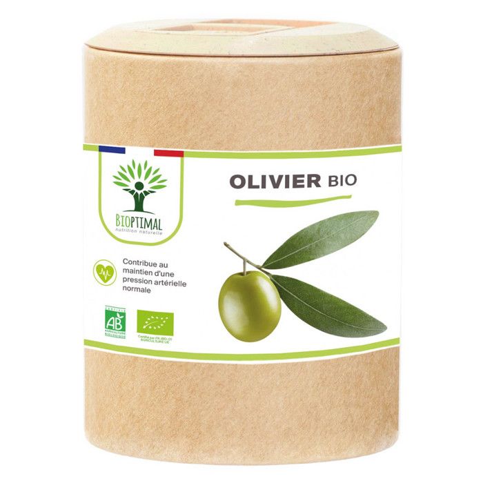 Olivier Bio - Complément alimentaire - Circulation Sanguine Diurétique - Feuilles d'olivier - Vegan - 200 gélules
