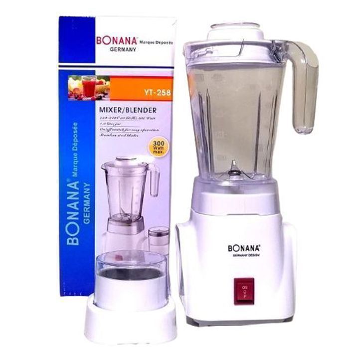 Blender mixeur smoothie - Vintage - 300 W - 1 Litre - Lame inoxydable - Protection surchauffe