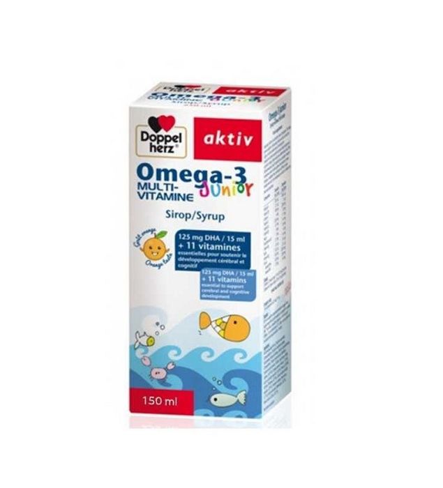 Doppel Herz Aktiv Omega-3 Junior Multivitamine Sirop 150ml