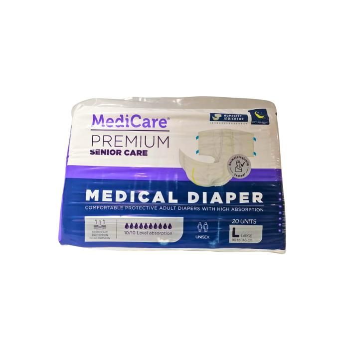 Medicare Couche Adulte Siaper night L 20 unités