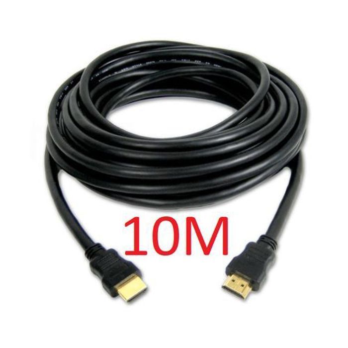 Câble HDMI de 10 mètres en noir - Haute vitesse et performance exceptionnelle
