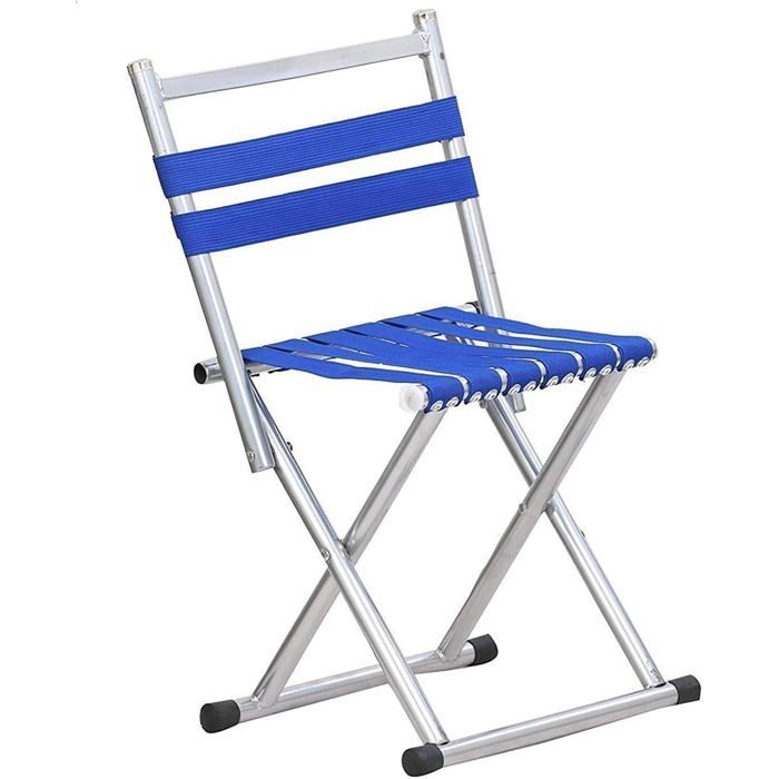 Chaise de Pêche - KIMO SHOP - Pliant Portable - Couleur Bleu - Léger - Durable