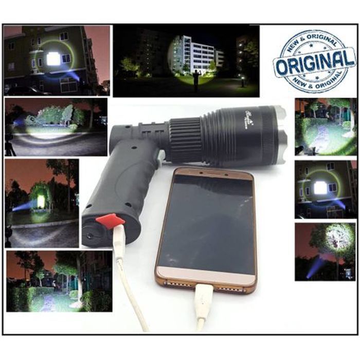 torche lampe Zoomable Pistol Lights rechargeable haute puissance (Original) 30w