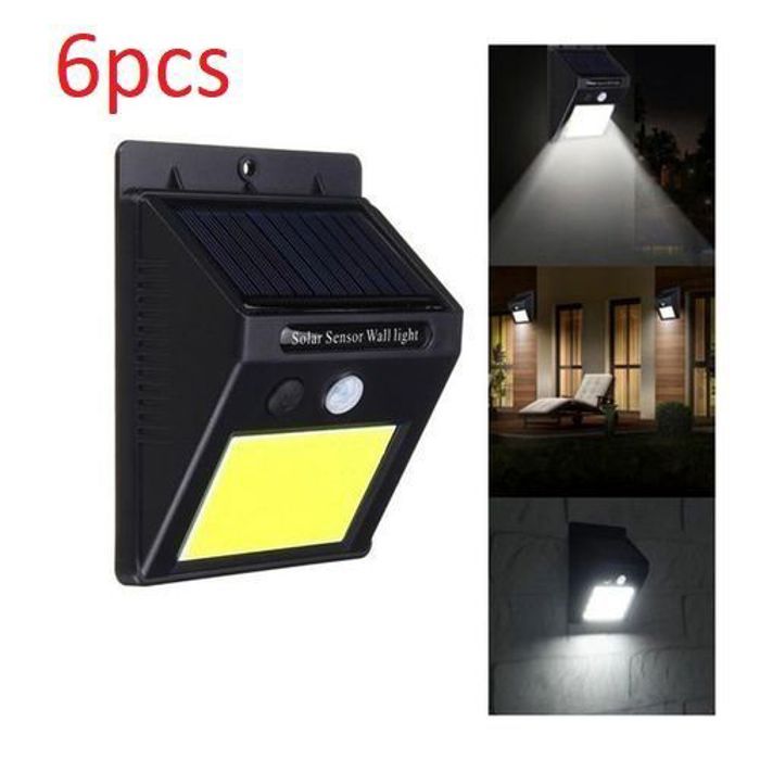 Kit de 6 Applique murale étanche avec détecteur de mouvement PIR