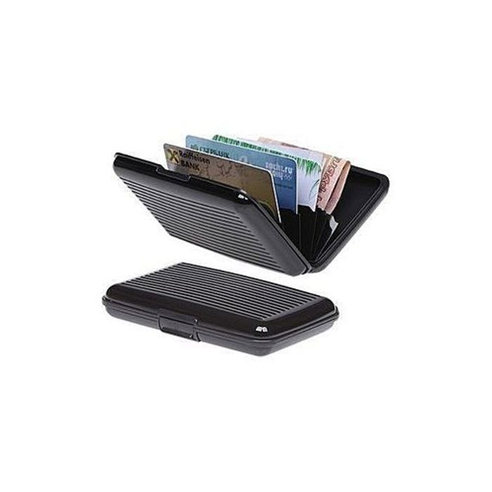 poche Porte Cartes et billets argents pratique en aluminium