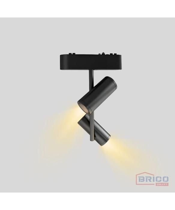 SPOT LED EXETER NOIR POUR RAIL MAGNETIQUE UT25 40V/DC 8W 3000K