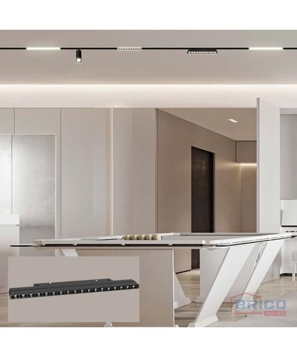 SPOT LED LUTON NOIR POUR RAIL MAGNETIQUE UT25 40V/DC 6W 3000K