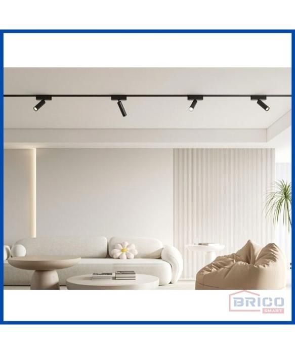 SPOT LED POOLE NOIR POUR RAIL MAGNETIQUE UT25 40V/DC 7W 3000K