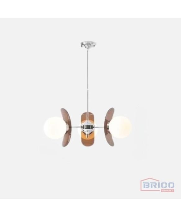 SUSPENSION ELIN FUMEE 600*400MM E27*3