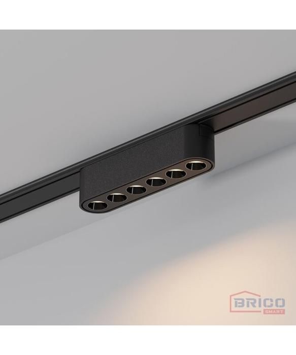 SPOT LED BRISTOL NOIR POUR RAIL MAGNETIQUE UT25 40V/DC 6W 3000K