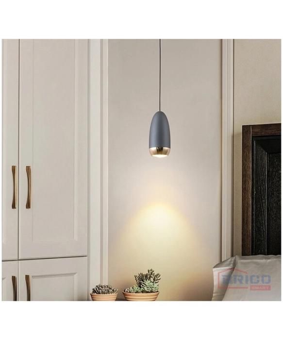 SUSPENSION LED REVE NOIRE + LAMPE LED GU10 7W 4000K