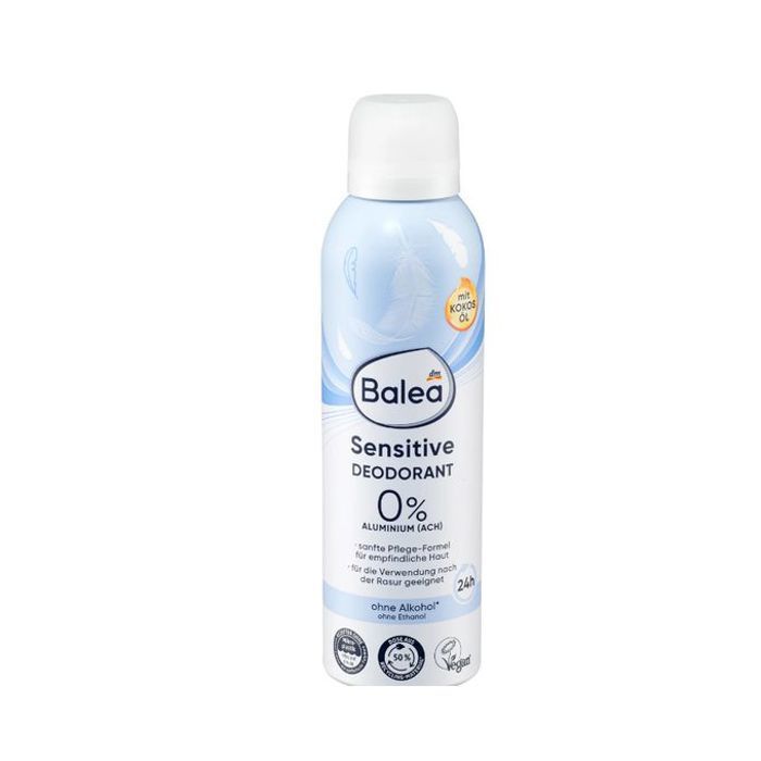 Déodorant - BALEA - Sensitive - 0 Aluminium - Hypoallergénique - 150 ml