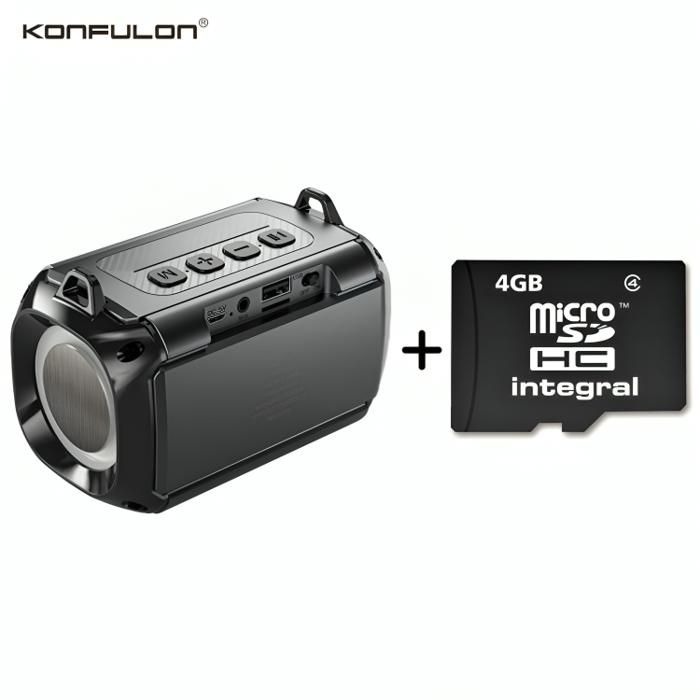 Haut-Parleur Konfulon F18 Original + Carte mémoire 4GB - Mini pack