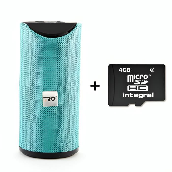 Haut-Parleur Bluetooth portable + Carte mémoire 4GB - Mini pack