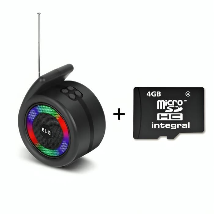 Haut-Parleur Bluetooth Mini Speaker 778 + Carte mémoire 4GB - Mini pack