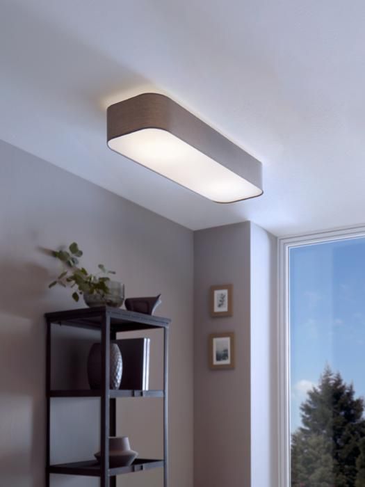 Plafonnier - EGLO - POSADERRA - Acier blanc - 150mm hauteur - Contemporain design