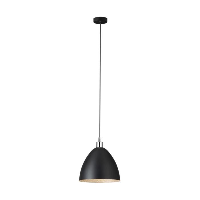 Luminaire en suspension - EGLO - MAREPERLA - Acier noir - Abat-jour en cristal - Intérieur