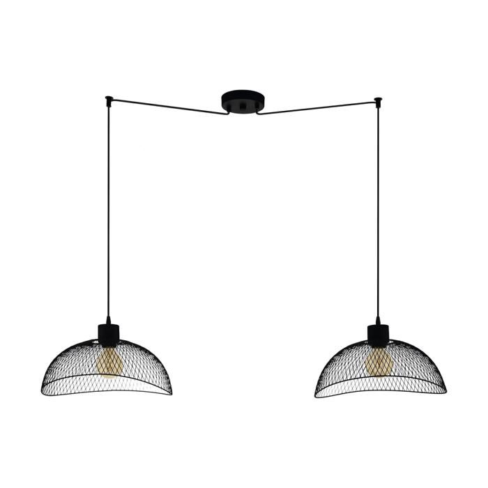 Luminaire en suspension - EGLO - POMPEYA - Noir - Acier - Contemporain - Design