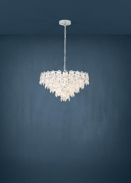 Luminaire en suspension - EGLO - CARVARIO - Acier - Chrome - Contemporain