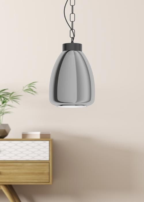 Luminaire en suspension - EGLO - BRICKFIELD - Acier noir - 1085mm hauteur - Design contemporain