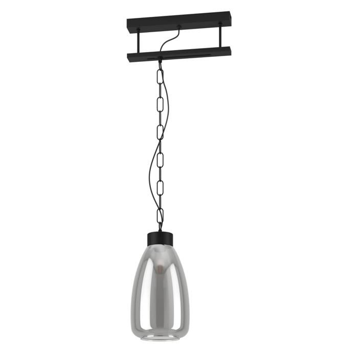 Luminaire en suspension - EGLO - BRICKFIELD - Acier noir - 1085mm de hauteur - Design moderne