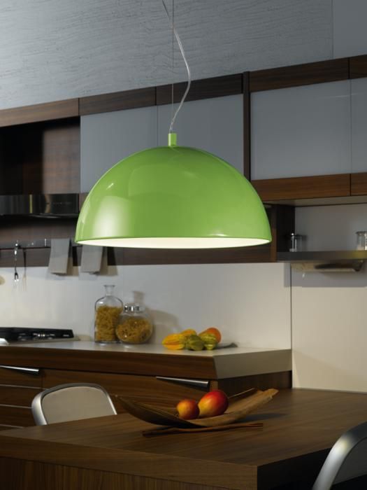 Luminaire en suspension - EGLO - GAETANO - Acier - Vert - Contemporain