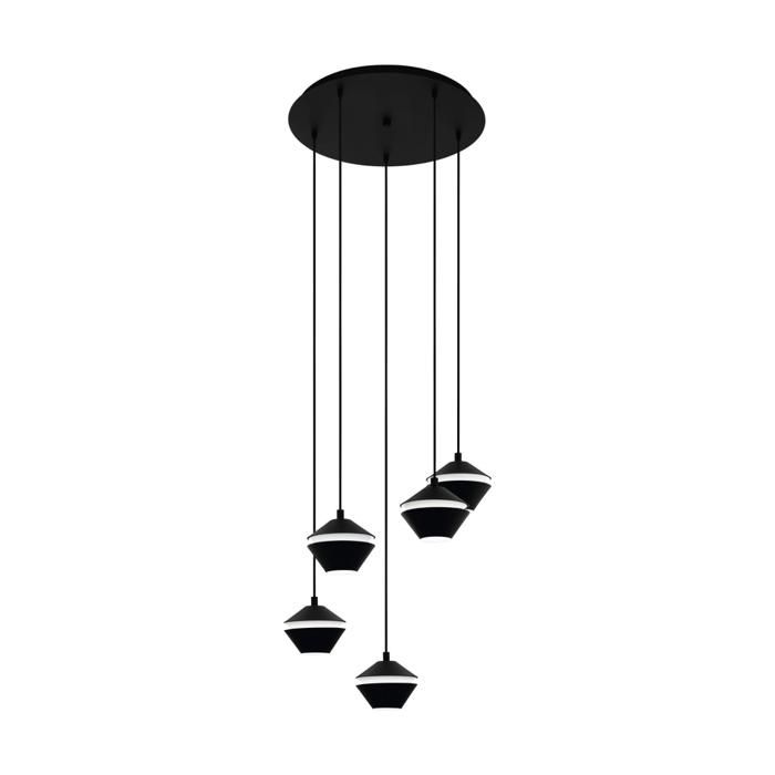Luminaire en suspension - EGLO - PERPIGO - Noir - Acier - Design contemporain