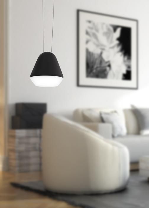 Luminaire en suspension - EGLO - PALBIETA - Acier noir - 1100mm hauteur - Contemporain
