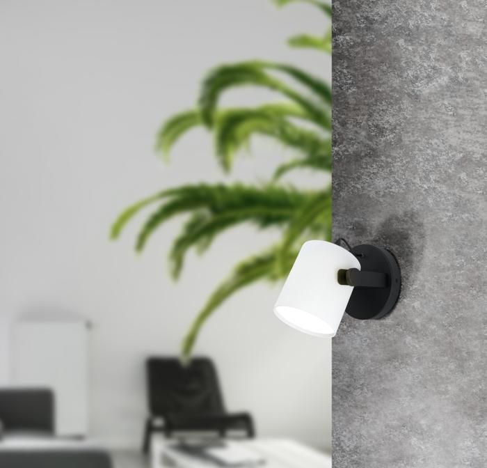 Applique murale - EGLO - HORNWOOD 1 - Acier et bois - Contemporain - 1 ampoule