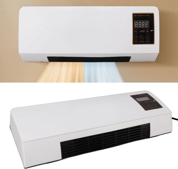 Climatiseur Refroidissement et Chauffage Mural Portable avec télécommande pour Maison