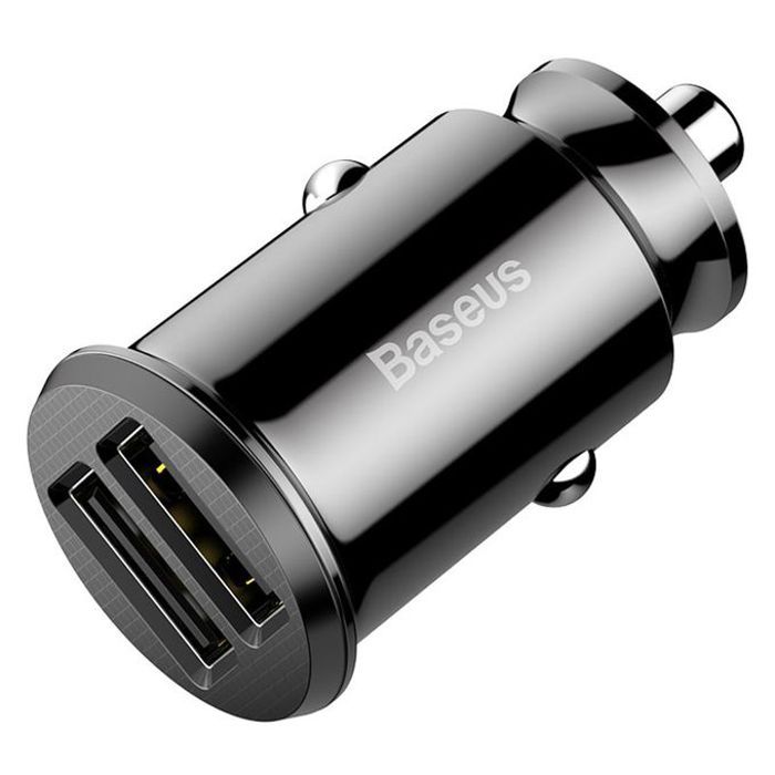 Chargeur de Voiture - BASEUS - Double USB - 3.1A - 40W - Charge Rapide