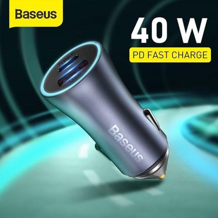 Chargeur de voiture - BASEUS - 40W - USB vers Type-C - Charge rapide - Universel 12V-24V