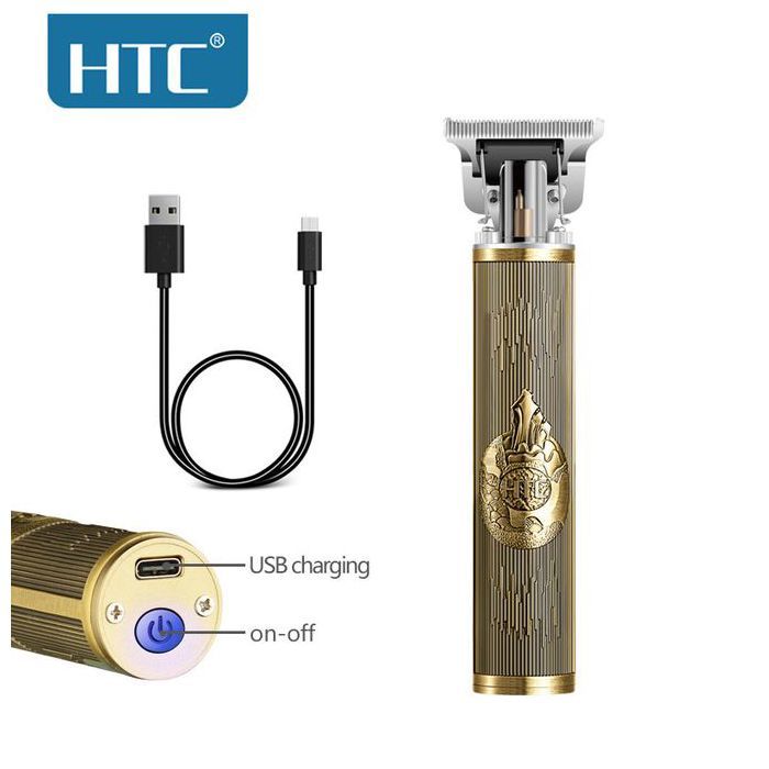 Tondeuse - HTC - AT-178 - Lame en T - Charge USB - Autonomie 90 min