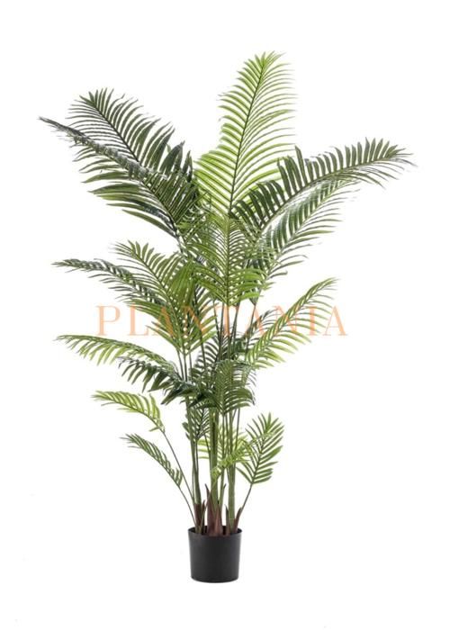 Plante Artificielle - PLANTANIA - Palmier 180 cm - 17 Palms - Sans Pot - Réaliste et Contemporain