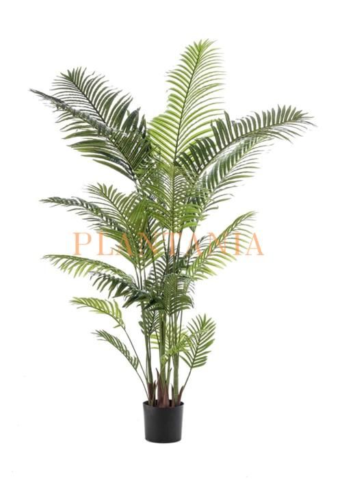 Plante Artificielle - PLANTANIA - Palmier 140 cm - 12 Palms - Qualité Supérieure - Intérieur