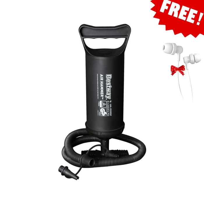 Pompe à air - Bestway - Air Hammer - Écouteurs gratuits - Légère et portable - Volume d'air 2x860 c
