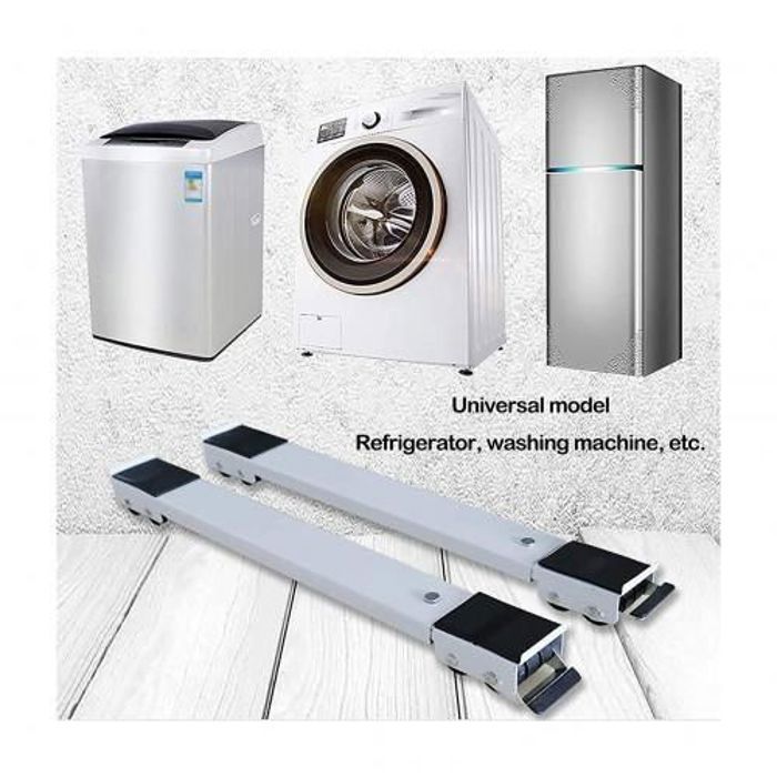 Support roulant extensible parallèle pour Machine à laver Frigo ou réfrigérateur