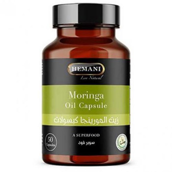 Hemani Moringa Capsule d'huile végétale 50 Caps, Super Food