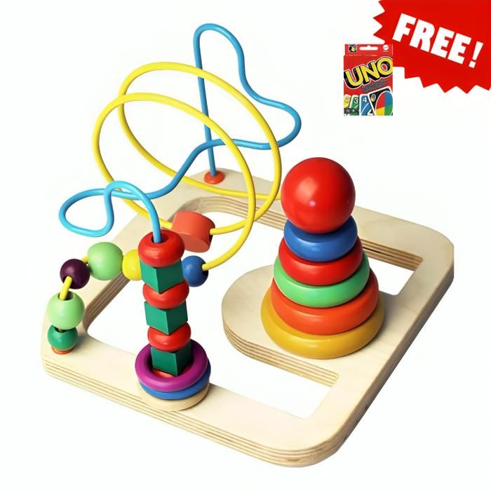 Jeux d'apprentissage Multifonction autour des Perles + Jeu de Carte Uno Gratuit