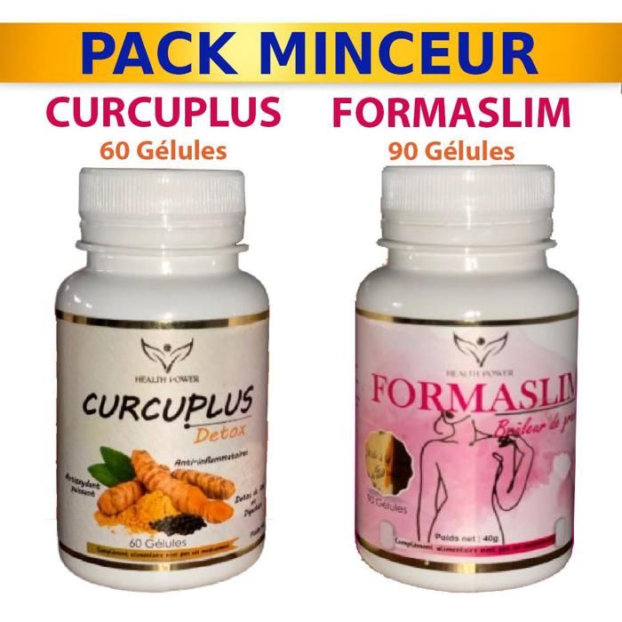 PACK MINCEUR = FORMASLIM 90 Gélules + Curcuplus 60 Gélules