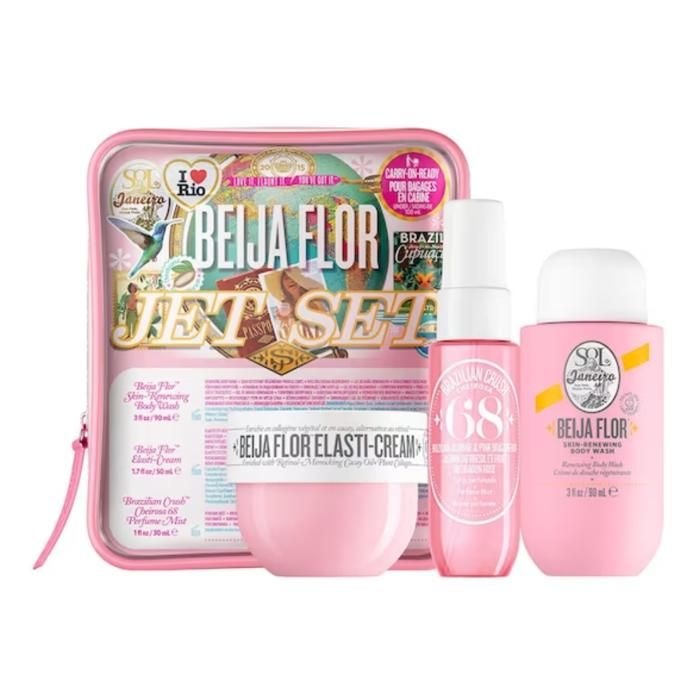 Coffret Soin Corps - Sol De Janeiro - Beija Flor - Crème 50 ml - Gel Douche 90 ml - Brume 30 ml
