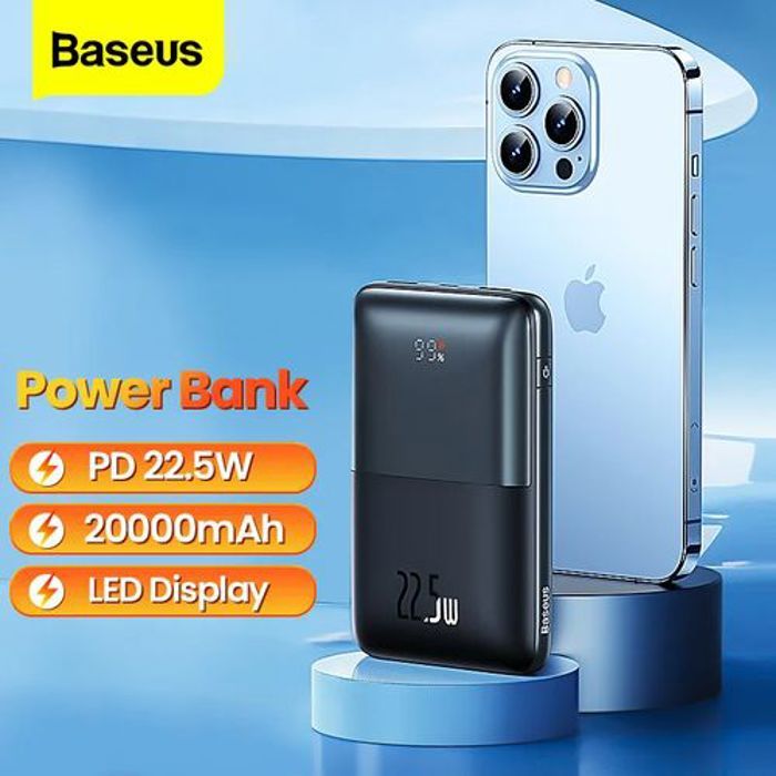 Baseus Power Bank Bipow Pro 20000mAh 22.5W Charge Rapide PD, QC3.0