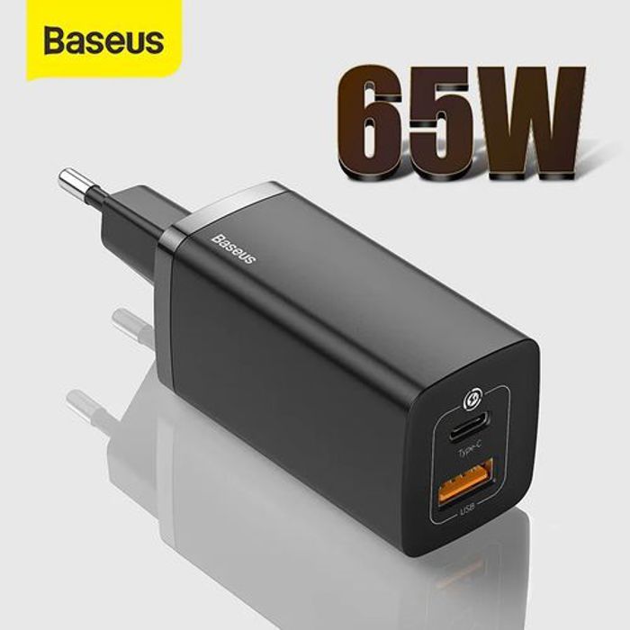 Chargeur mural - Baseus - GaN2 Lite - 65W - Dual Port - Quick Charge 3.0