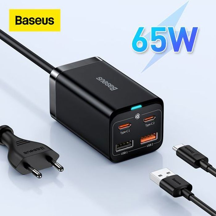 Chargeur de bureau - Baseus - Gan3 Pro - 65W - Charge rapide - USB Type C
