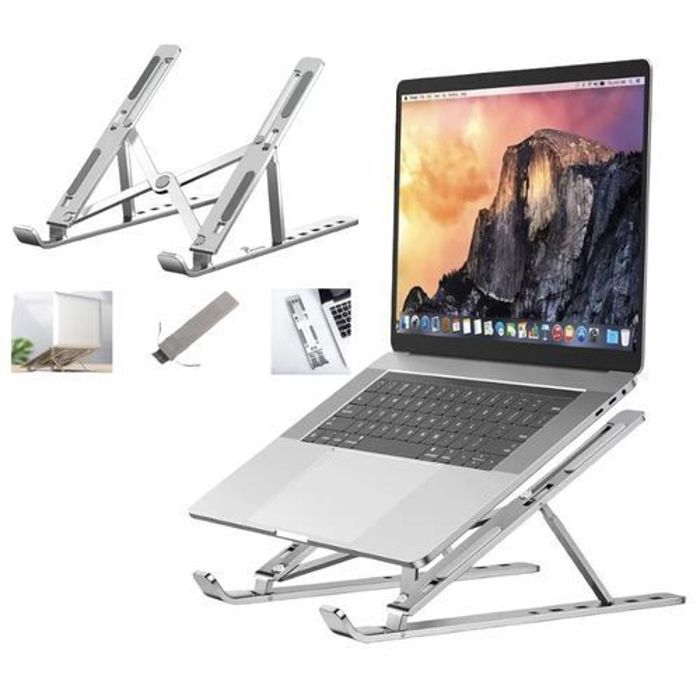 Support pour Pc portable et Macbook en Aluminium Ajustables en 6 positions