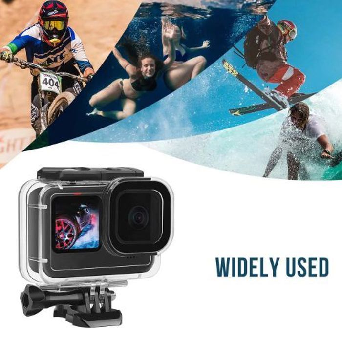 Coque étanche - GoPro - Hero 10 11 12 - 60m de profondeur - Verre trempé - PC