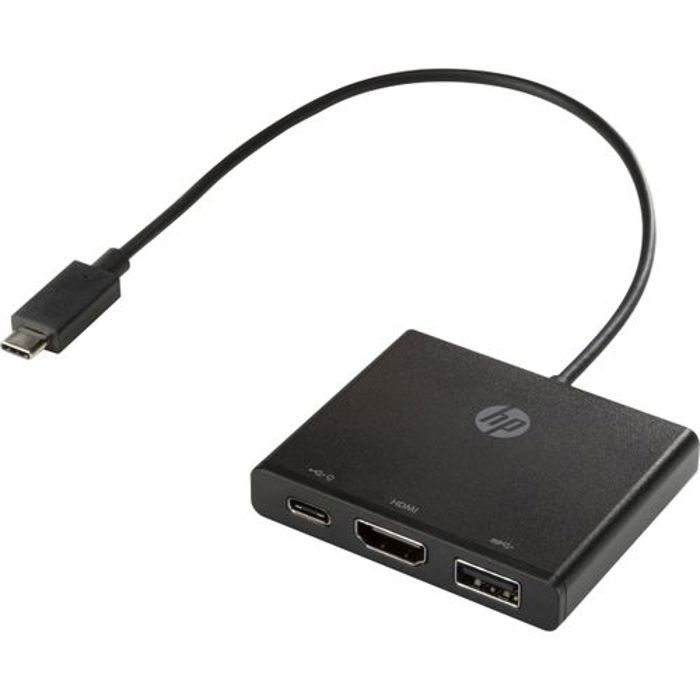 Hub USB Type-C - HP - Adaptateur Multi-Port - HDMI - USB Type-A - USB 3.1 Gen 1