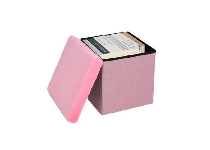 BOITE DE RANGEMENT PLIABLE ROSE 38X38X38 MH-01